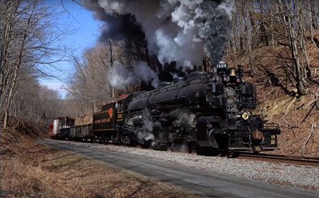 Ex-C&O 1309 2-6-6-2 Mallet steam locomotive