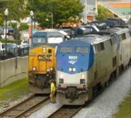 CSX and Amtrak at Gaithersburg 