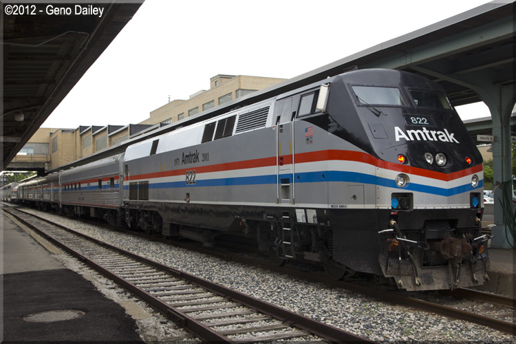 The exhibit train was delivered to Toledo with a on each end