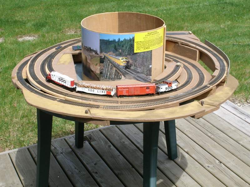 portable model train tables