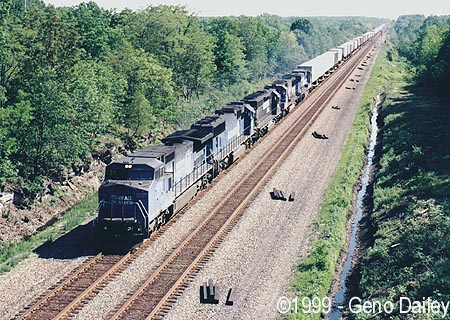 Conrail #6179 leads TV-7 on Track #1