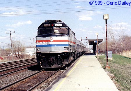 Amtrak #247 leads the Westbound Maple Leaf on Track #2