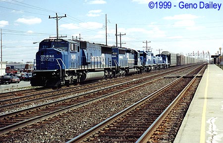 Conrail #5615 - Westbound Mixed Freight
