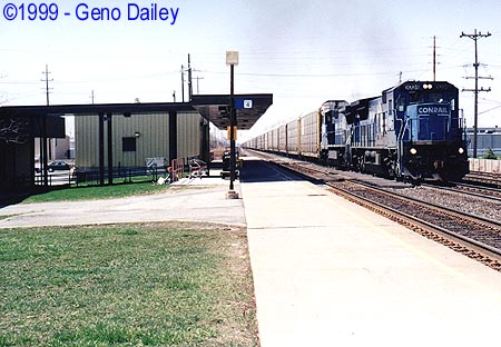 Conrail #6034 Leads Train ML-480X on Track #1