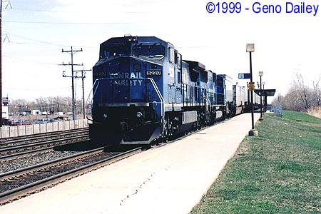 Conrail #6220 Leads Train TV-99 on Track #2