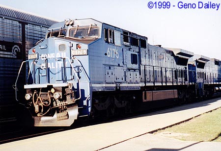 Conrail #6176 Leads Train TVLA-9 On Track #2.