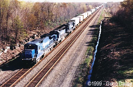 Conrail #5063 Leading TV-77 on Track #1