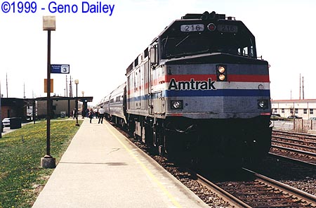 Amtrak Train #64 Seen In Depew, New York.