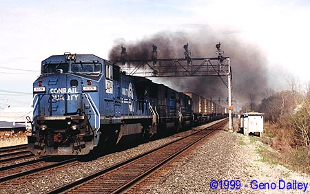 Ex-Con #8374 Leads Train TV-9 On Track #1.