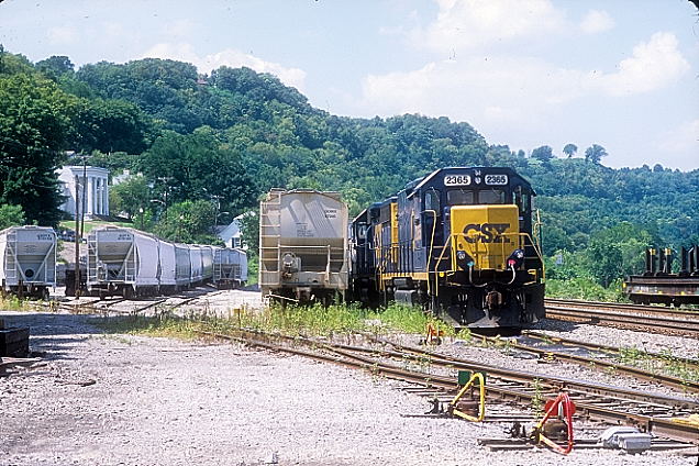 CSX Road Slug 2365 and GP40-2 mother 6965.