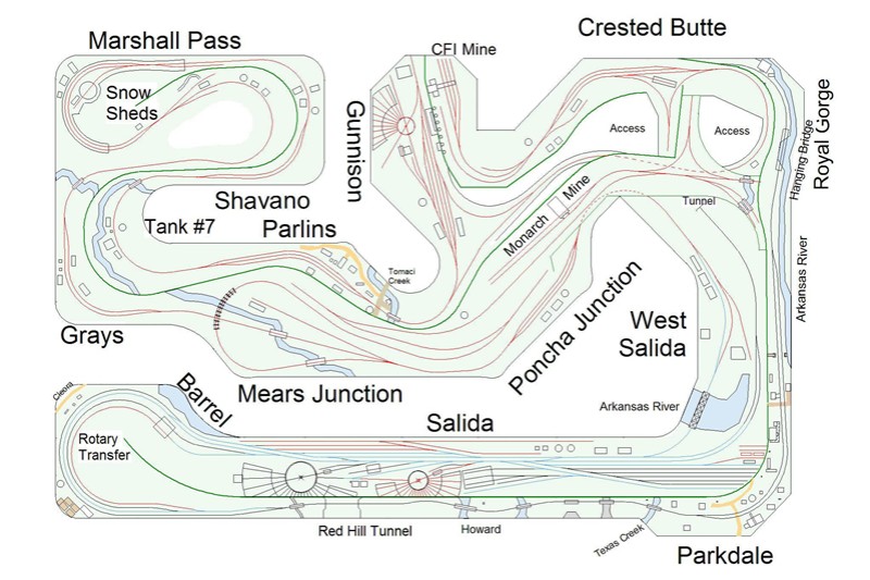 Dual Gauge - - Narrow Gauge - - Standard Gauge - - Backdrop -