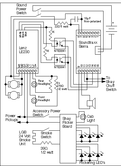 shay dcc schematic, first version