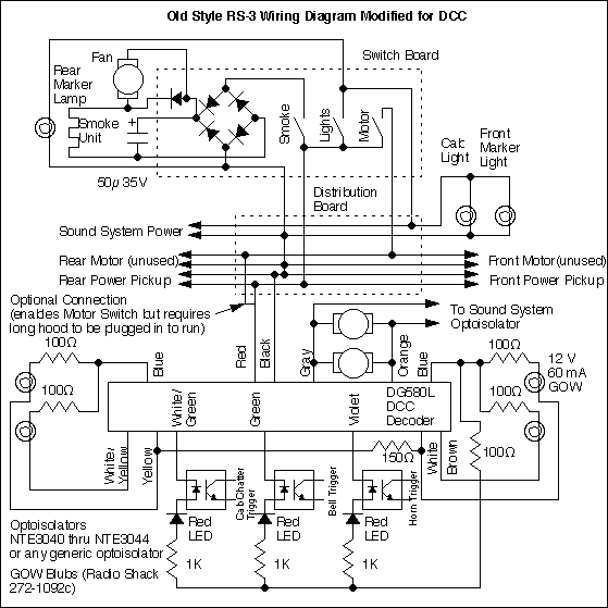schematic of dcc installation in an old rs3