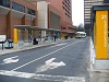 The west bus bays looking north, Jan 11, 2011