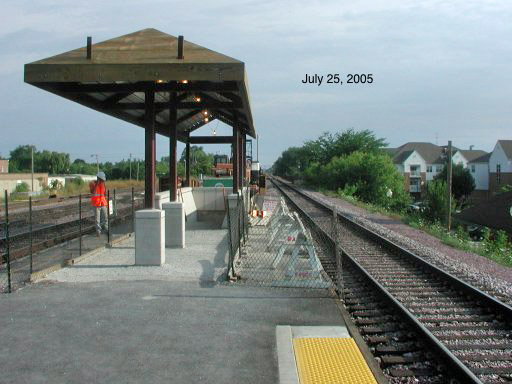 New stairs in old location, at Kenosha