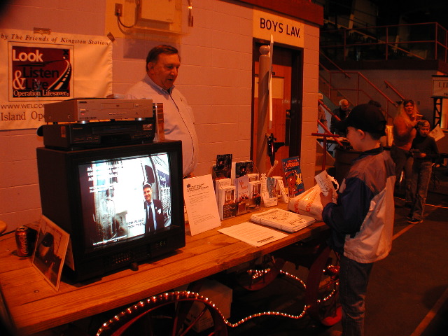 Rich Neff presenter chats about safety with boy