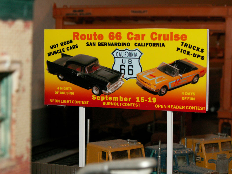 Route 66 Car Cruise Billboard