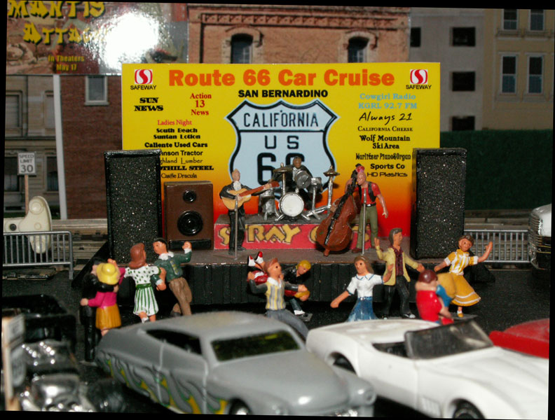 The Stray Cats play at Route 66 Car Cruise 