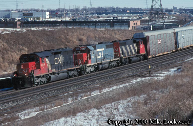 CN 6015, gt5914, and 9624 on #395 Feb 01/98