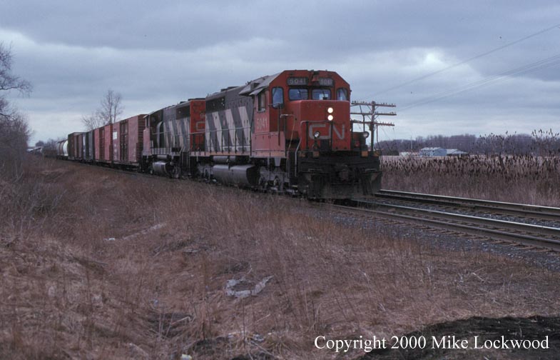 CN 5041 and 9649 on #360 Feb.21, 1998