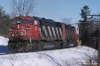 CN 5526 and 5408 on #166 Pine Orchard Jan 17, 1999 @ 1215