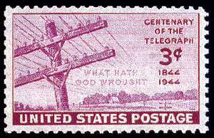 telegraph centennary postage stamp