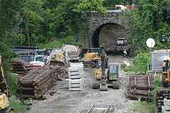 dirt being piled here