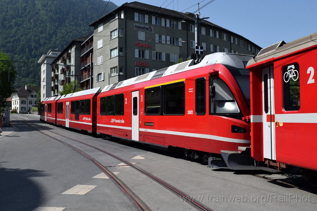 9814-0033-140625.jpg - RhB ABe 8/12 3502 "Friedrich Hennings" / Chur (Bahnhofplatz) 14.6.2025