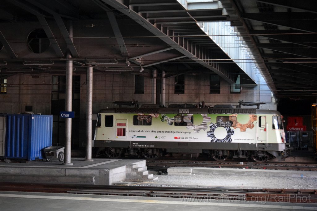 9815-0027-140625.jpg - SBBC Re 420.257-8 "Nachhaltige Entsorgung" / Chur 14.6.2025