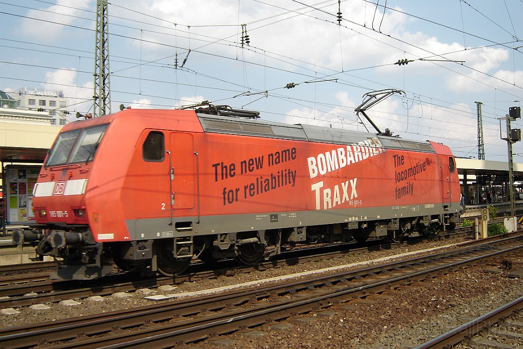 1509-0001-060608.jpg - DBAG 185.001-5 "Bombardier Traxx" / Mannheim Hbf 6.6.2008