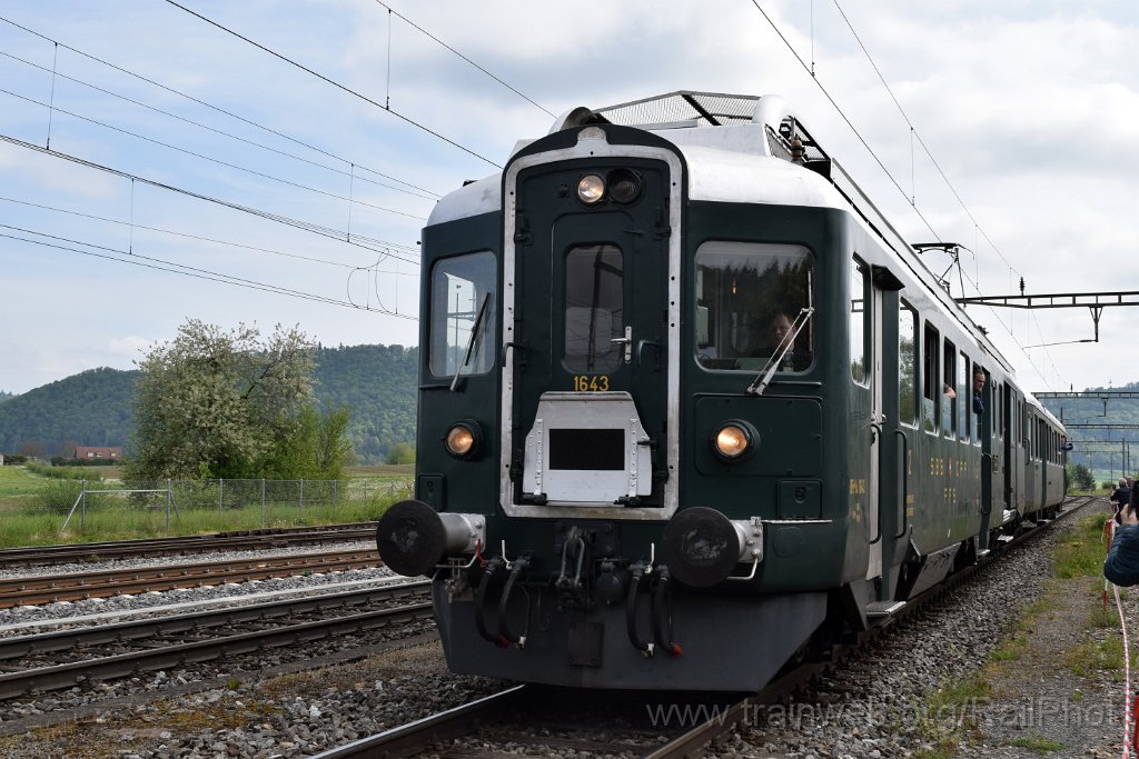9671-0001-270425.jpg - SBB-CFF BFe 4/4 1643 + ABt 1715 / Etzwilen 27.4.2025