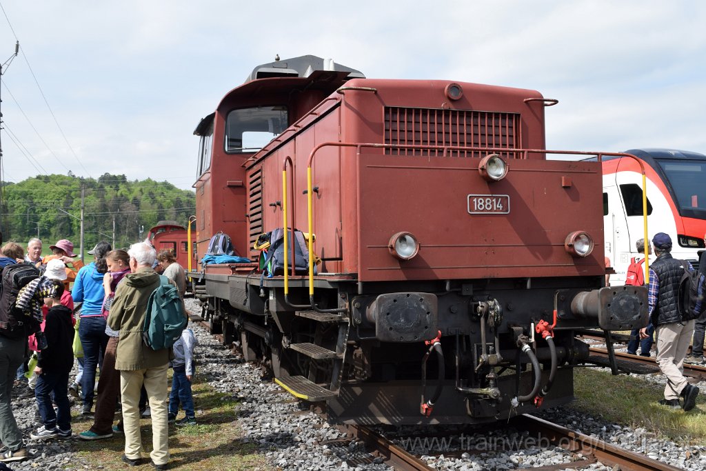 9673-0026-270425.jpg - SBB-CFF Em 3/3 18814 / Etzwilen (Güterbahnhof) 27.4.2025