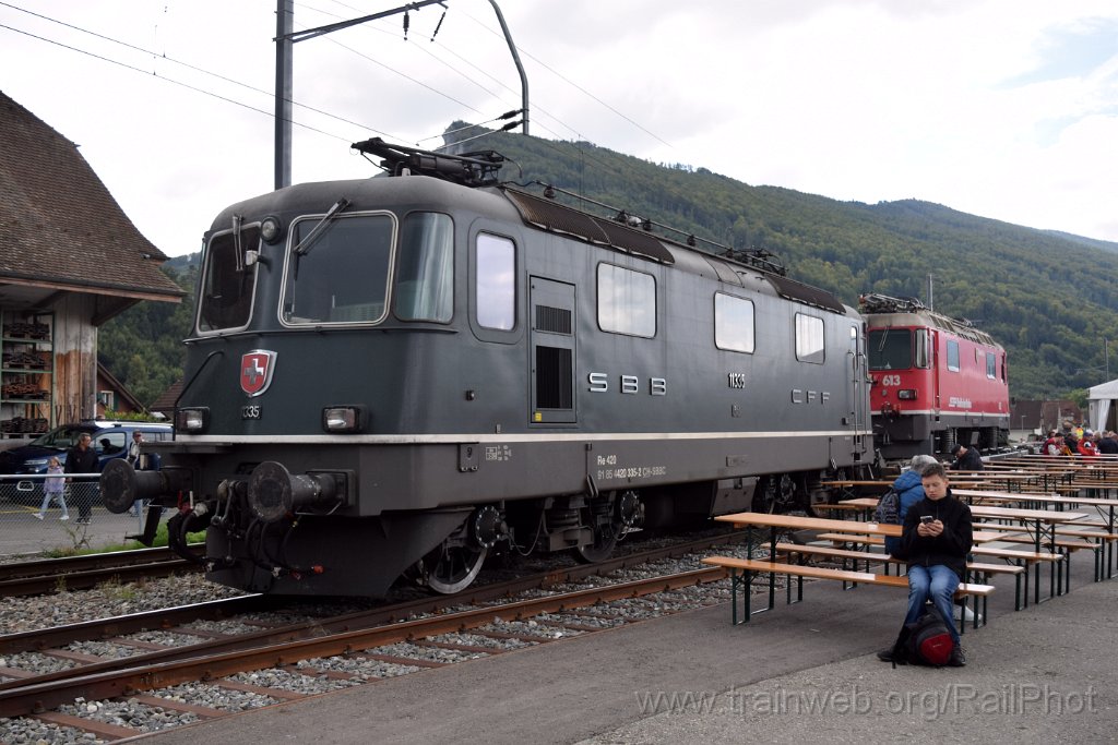 9355-0024-140924.jpg - SBB-CFF Re 4/4" 11335 + RhB Ge 4/4" 613 "Domat / Ems" / Balsthal 14.9.2024