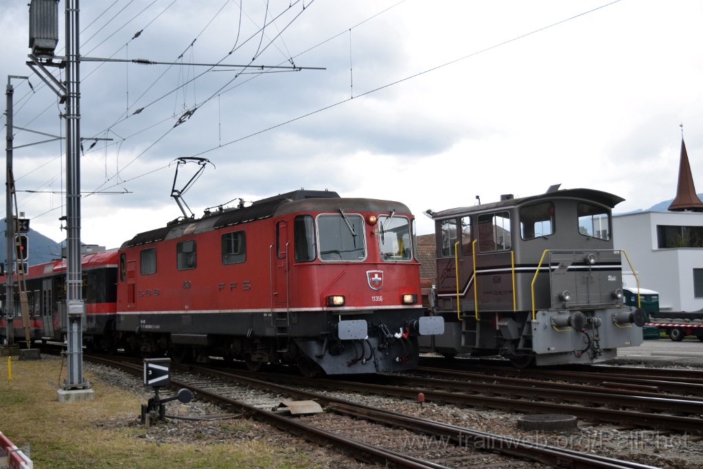 9356-0010-140924.jpg - OeBB Re 4/4"' 11350 + Tm 232.596-7 "Ueli" / Balsthal 14.9.2024