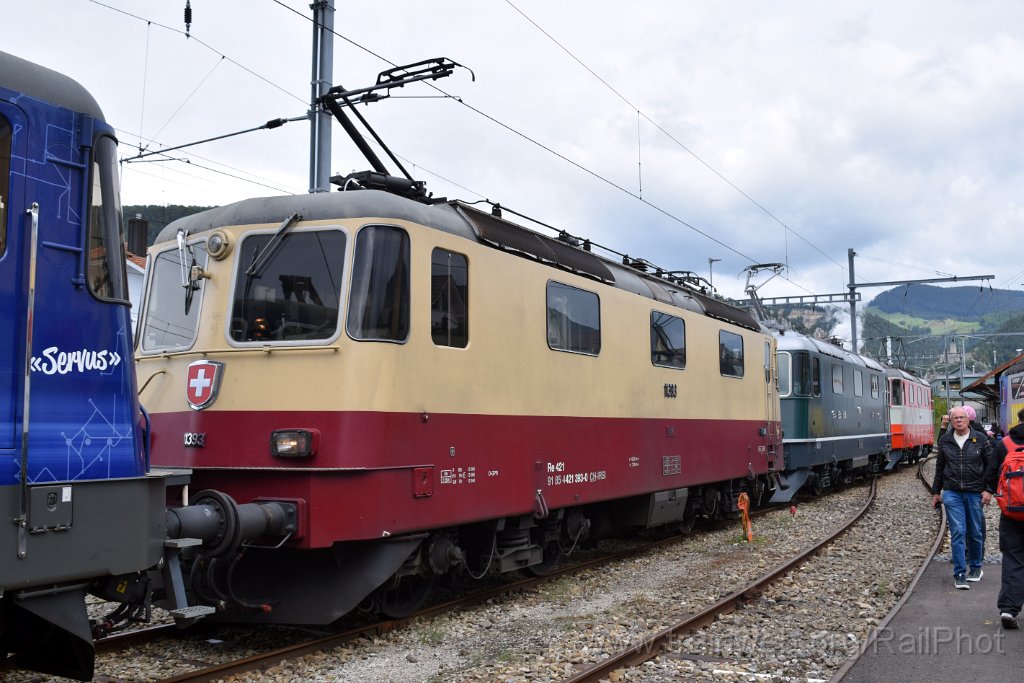 9357-0037-140924.jpg - IRSI Re 421.393-0 + SBB-CFF Re 4/4" 11173 + Re 4/4" 11141 / Balsthal (Dépot) 14.9.2024