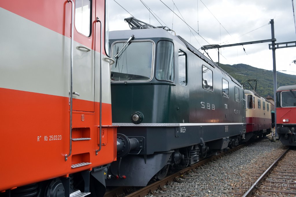 9360-0036-140924.jpg - SBB-CFF Re 4/4" 11173 + IRSI Re 421.393-0 / Balsthal (Dépot) 14.9.2024