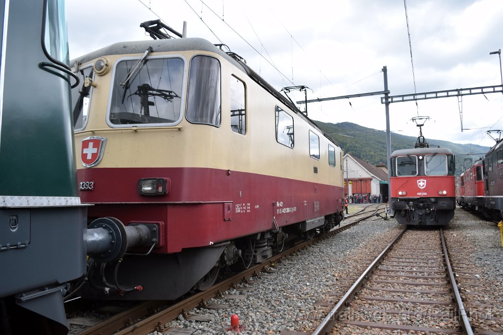 9360-0041-140924.jpg - IRSI Re 421.393-0 + SBB-CFF Re 420.230-5 / Balsthal (Dépot) 14.9.2024