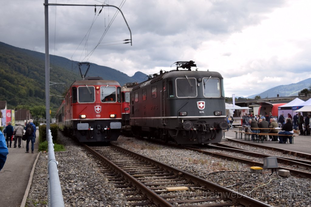 9362-0038-140924.jpg - OeBB Re 4/4"' 11350 + SBB-CFF Re 4/4" 11335 / Balsthal (Dépot) 14.9.2024