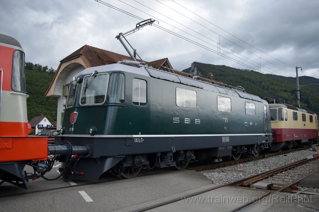 9363-0009-140924.jpg - SBB-CFF Re 4/4" 11173 + IRSI Re 421.393-0 / Balsthal 14.9.2024