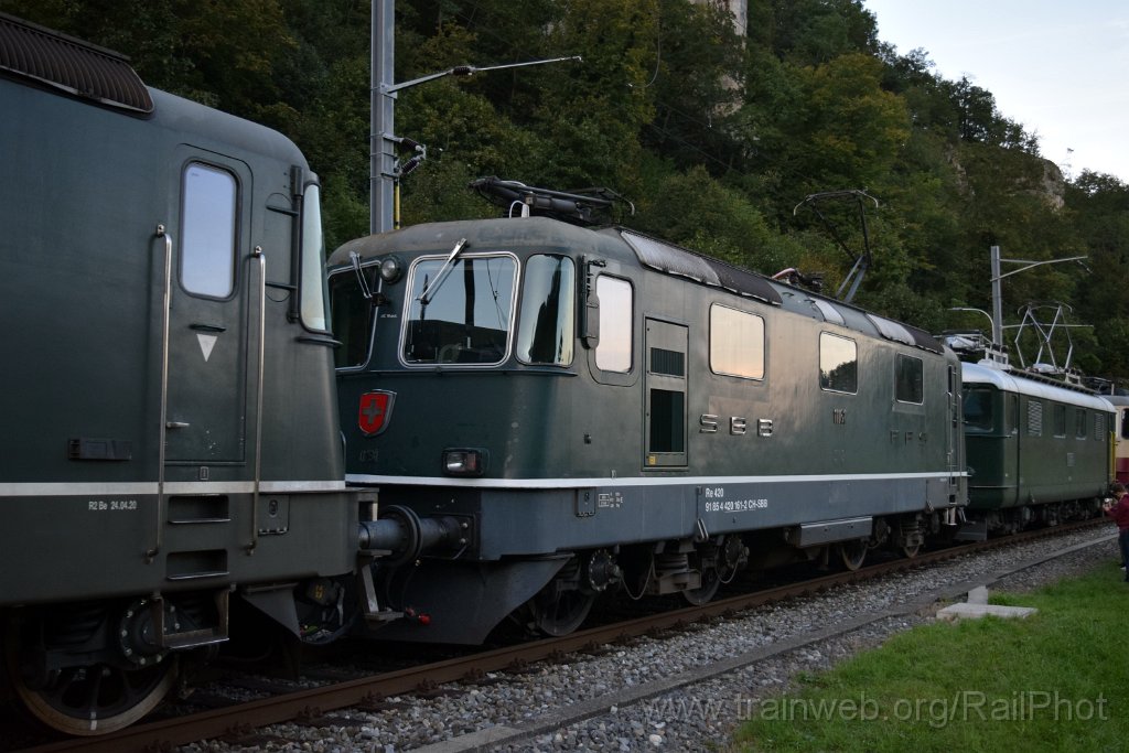 9371-0003-140924.jpg - SBB-CFF Re 4/4" 11161 + CLRA Re 4/4' 10039 / Aeussere Klus 14.9.2024