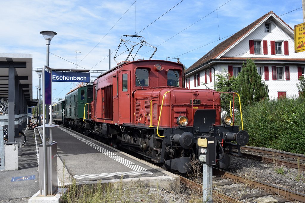 9344-0001-070924.jpg - HSTB De 6/6 15301 + SBB-CFF Ae 3/5 10217 / Eschenbach 7.9.2024