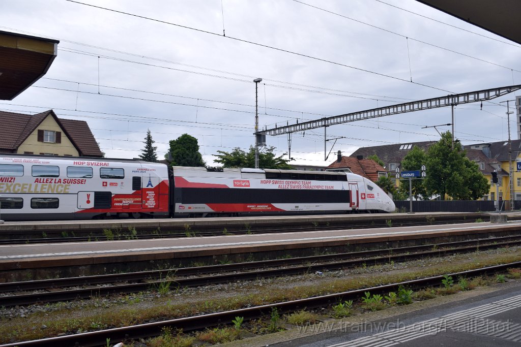 9159-0021-080624.jpg - SNCF TGV 310.035 "Hopp Swiss olympic team" / Lenzburg 8.6.2024