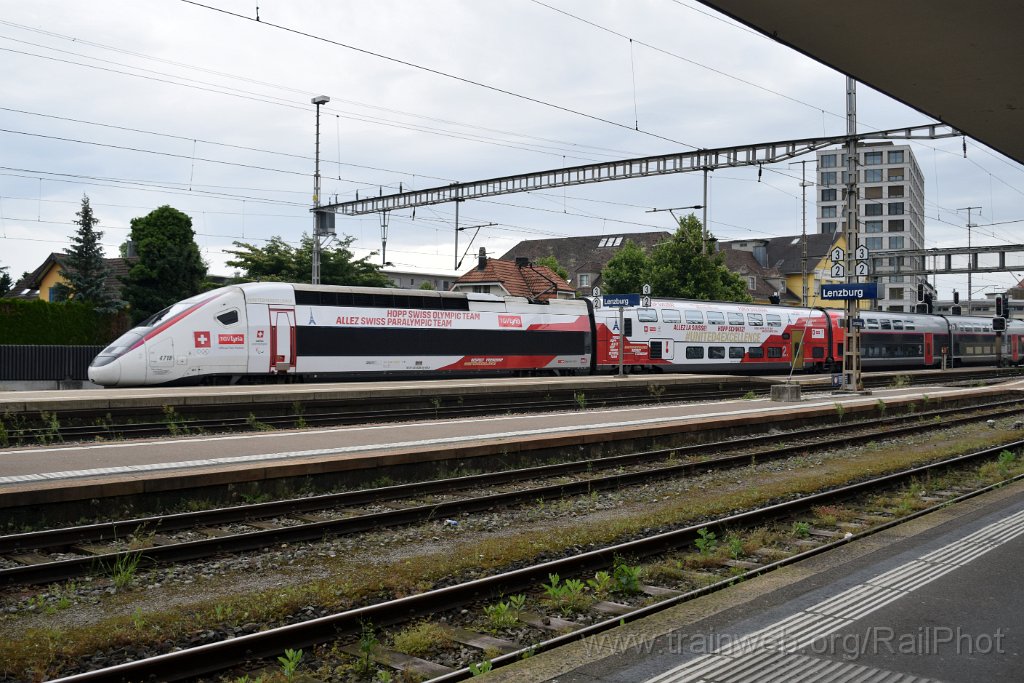 9159-0027-080624.jpg - SNCF TGV 310.036 "Hopp Swiss olympic team" / Lenzburg 8.6.2024