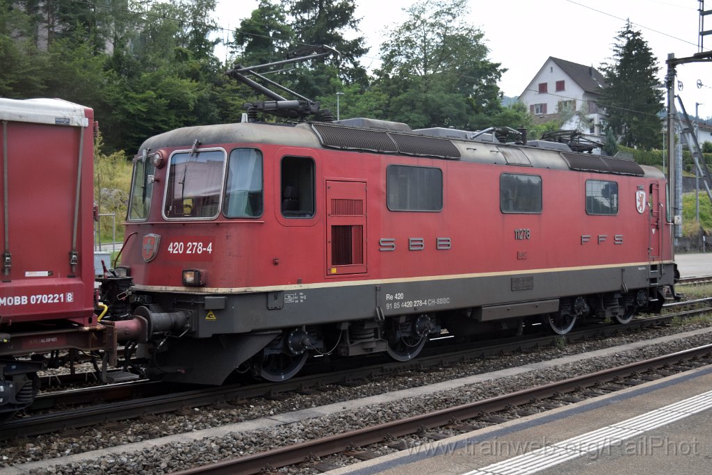 9222-0034-190724.jpg - SBB-CFF Re 4/4" 11278 "Cham" / Killwangen-Spreitenbach 19.7.2024