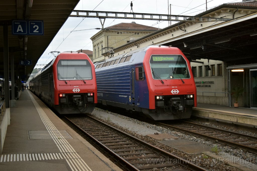 9250-0007-270724.jpg - SBB-CFF Re 450.110-2 "Hittnau" + Re 450.055-9 "Küsnacht ZH" / Schaffhausen 27.7.2024