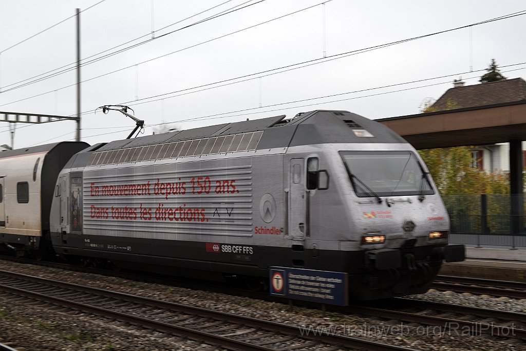 9461-0043-111124.jpg - SBB-CFF Re 460.061-5 "Wiggertal" / Rupperswil 11.11.2024