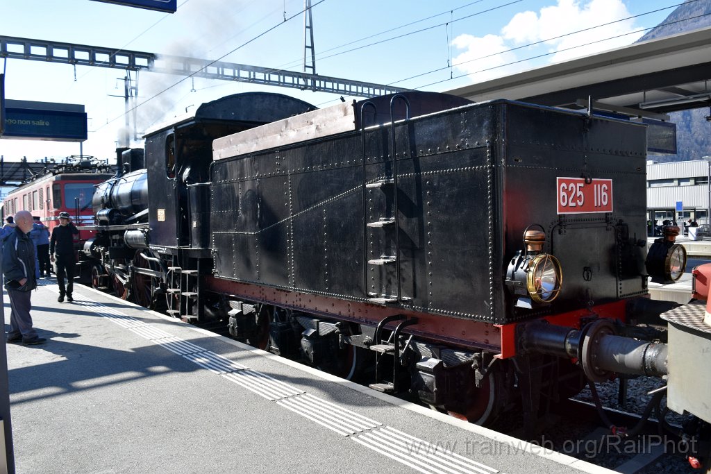 9580-0033-020325.jpg - Verbano-Express 625.116 + SBB-CFF Ae 6/6 11419 "Appenzell I.Rh" / Bellinzona 2.3.2025