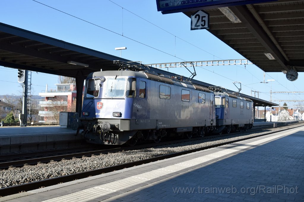 9590-0027-050325.jpg - UTL Re 421.371-6 + Re 421.383-1 / Frauenfeld 5.3.2025