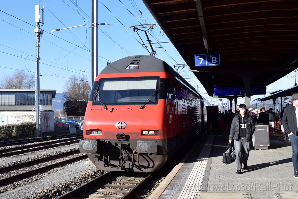 9594-0050-080325.jpg - SBB-CFF Re 460.116-7 "Ostschweiz" + Apm 103 / Rapperswil 8.3.2025