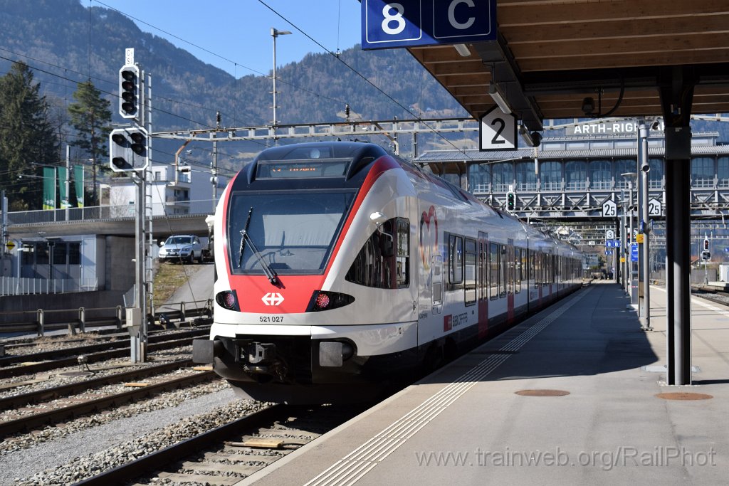9596-0036-080325.jpg - SBB-CFF RABe 521.027 "Gilberte de Courgenay" / Arth-Goldau 8.3.2025